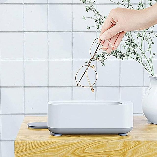 Household Mini Portable Ultrasonic Vibration Cleaning Machine for Jewelry Glasses